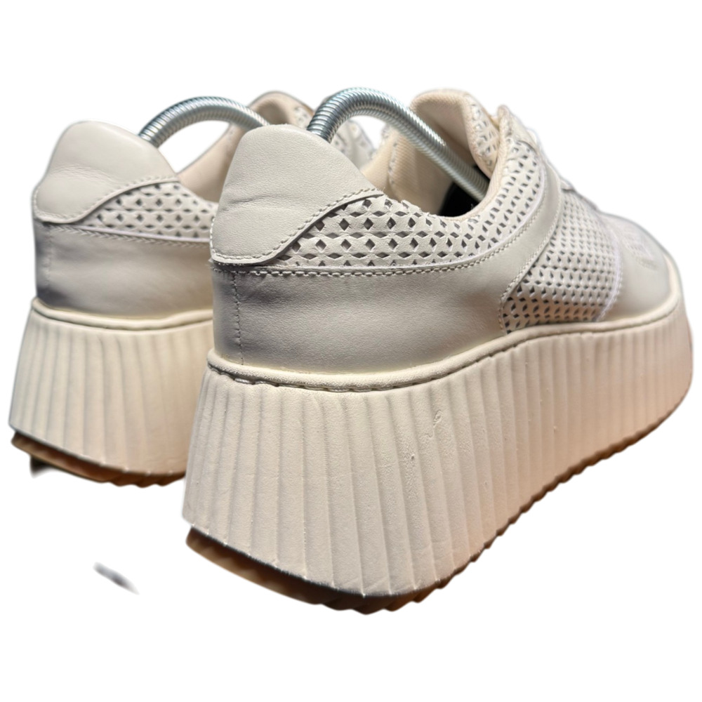 Dolce Vita Dashia Women's 7.5 White Leather Platform Sneakers - Picture 5 of 11